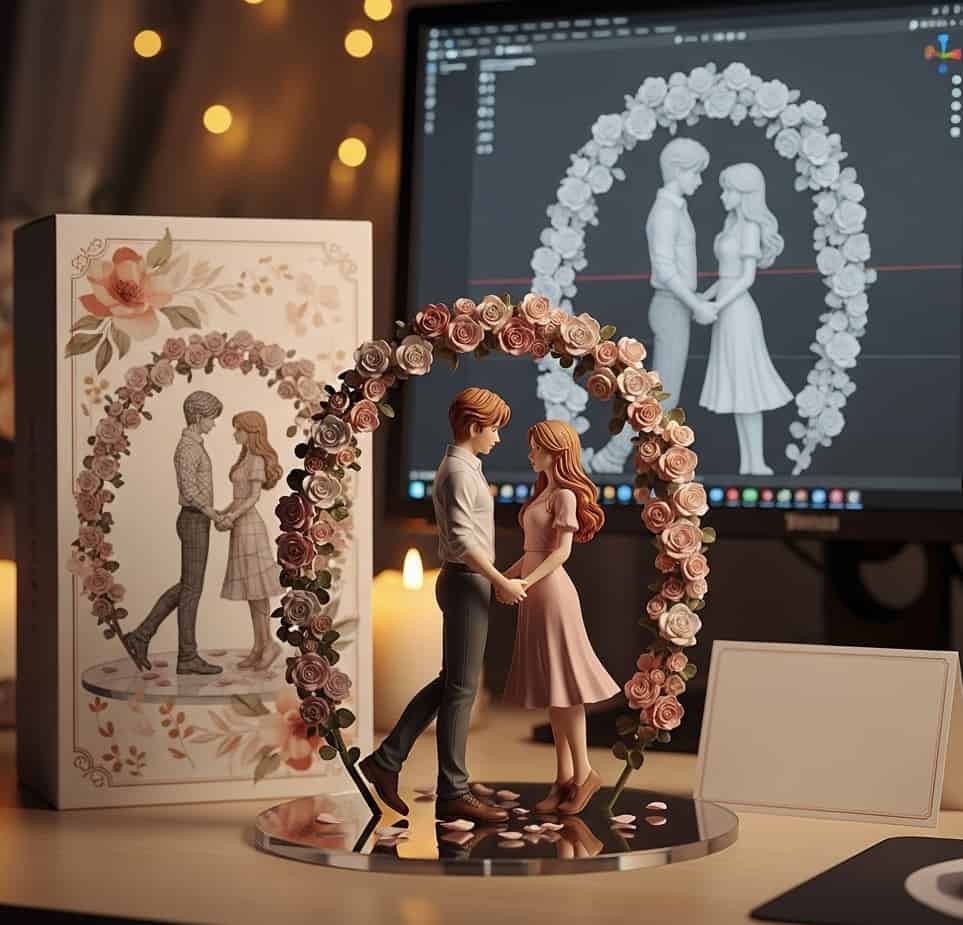 3D printing reference concept derived from AI figurine image