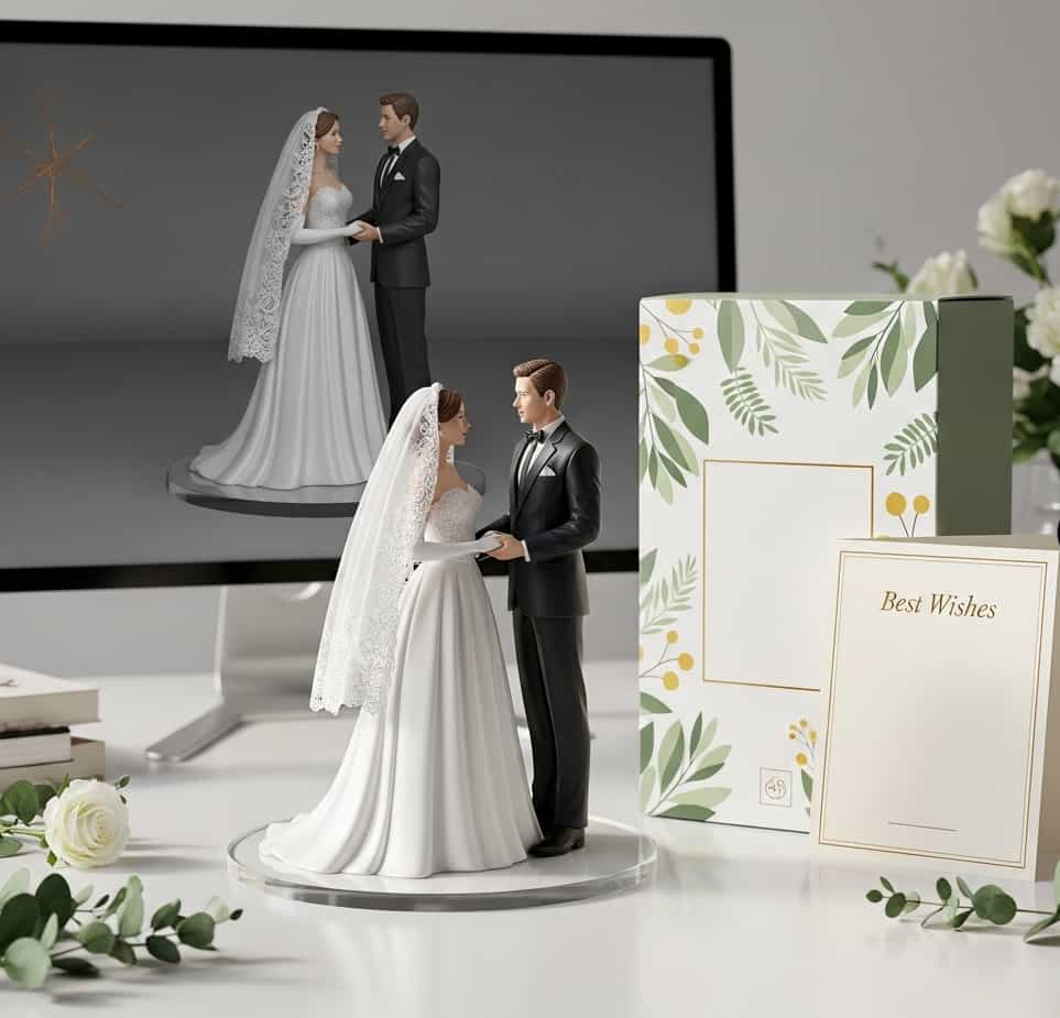Gift ideas such as anniversaries, birthdays, weddings using AI figurine concepts