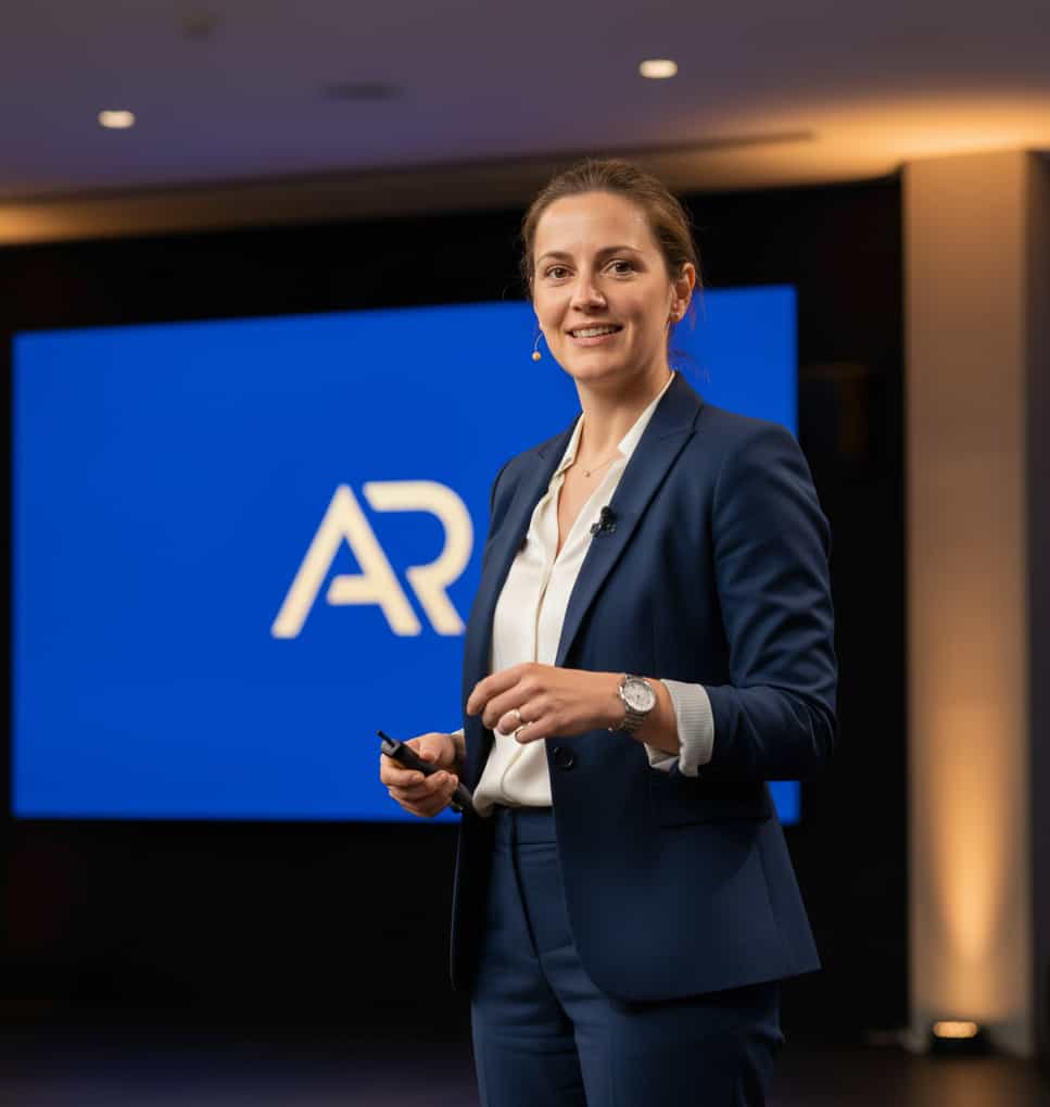 Keynote stage portrait from Sabrina’s pack