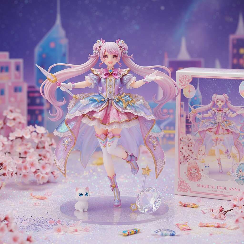 AI figurine of a stealth agent cosplay crouched with dual blades.