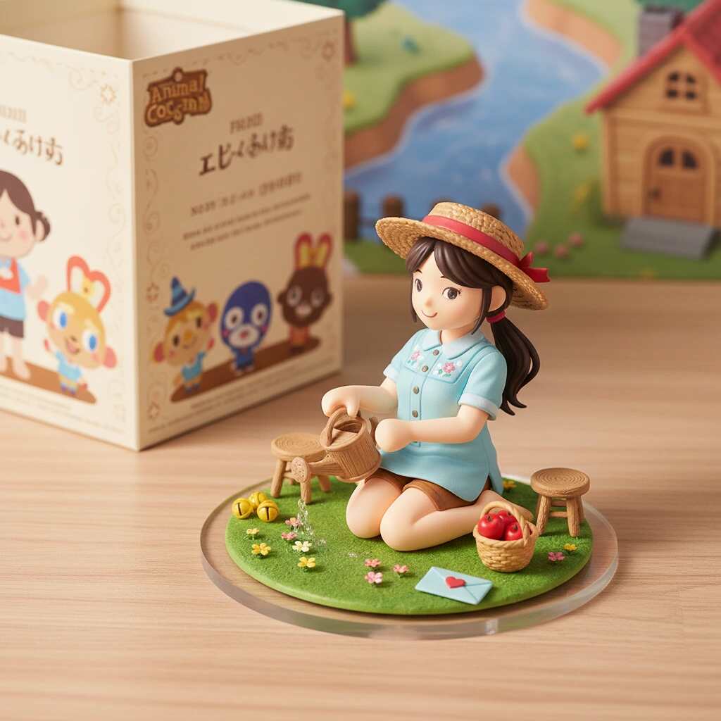 AI figurine of a cyberpunk hacker surrounded by neon signage.